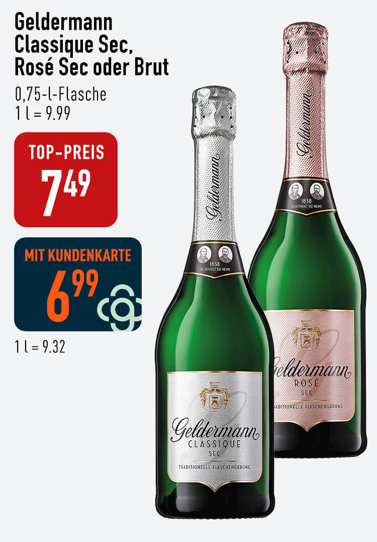 Geldermann Classique Sec Rosé Sec oder Brut